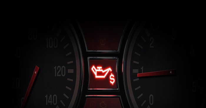 Oil indicator on dashboard